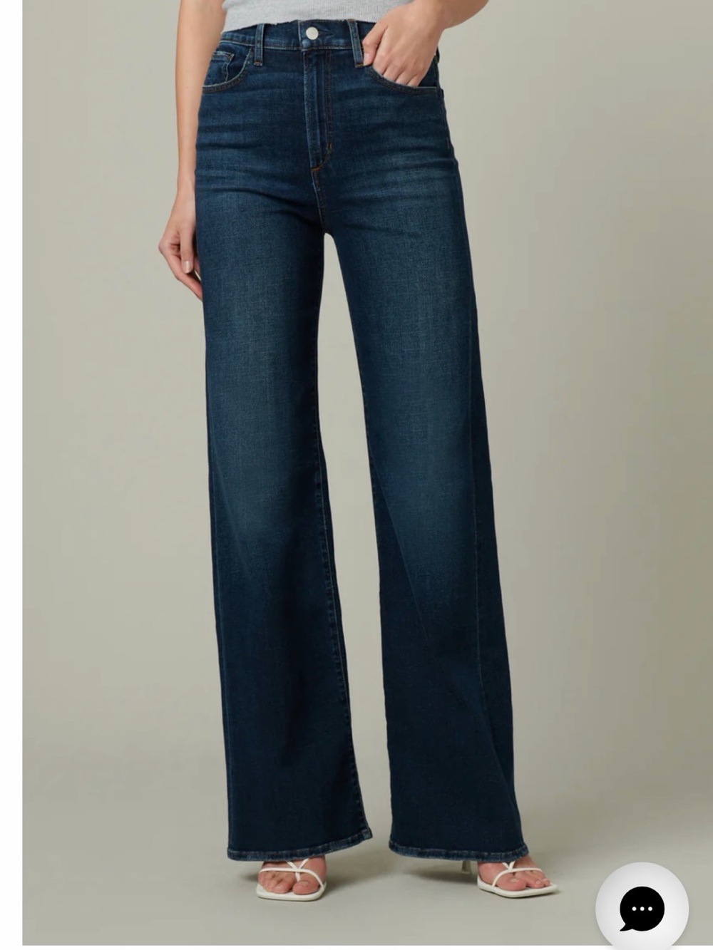 Joe’s Jeans “The Mia” High Rise Wide Leg Long Inseam - NWT - 26x33 - Med Blue - Picture 12 of 12